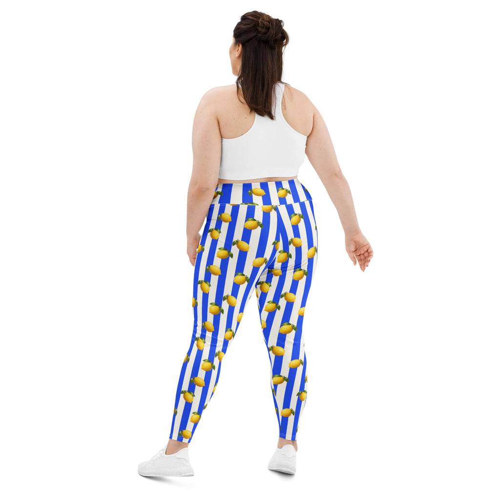 Amalfi Lemon Plus Size Leggings