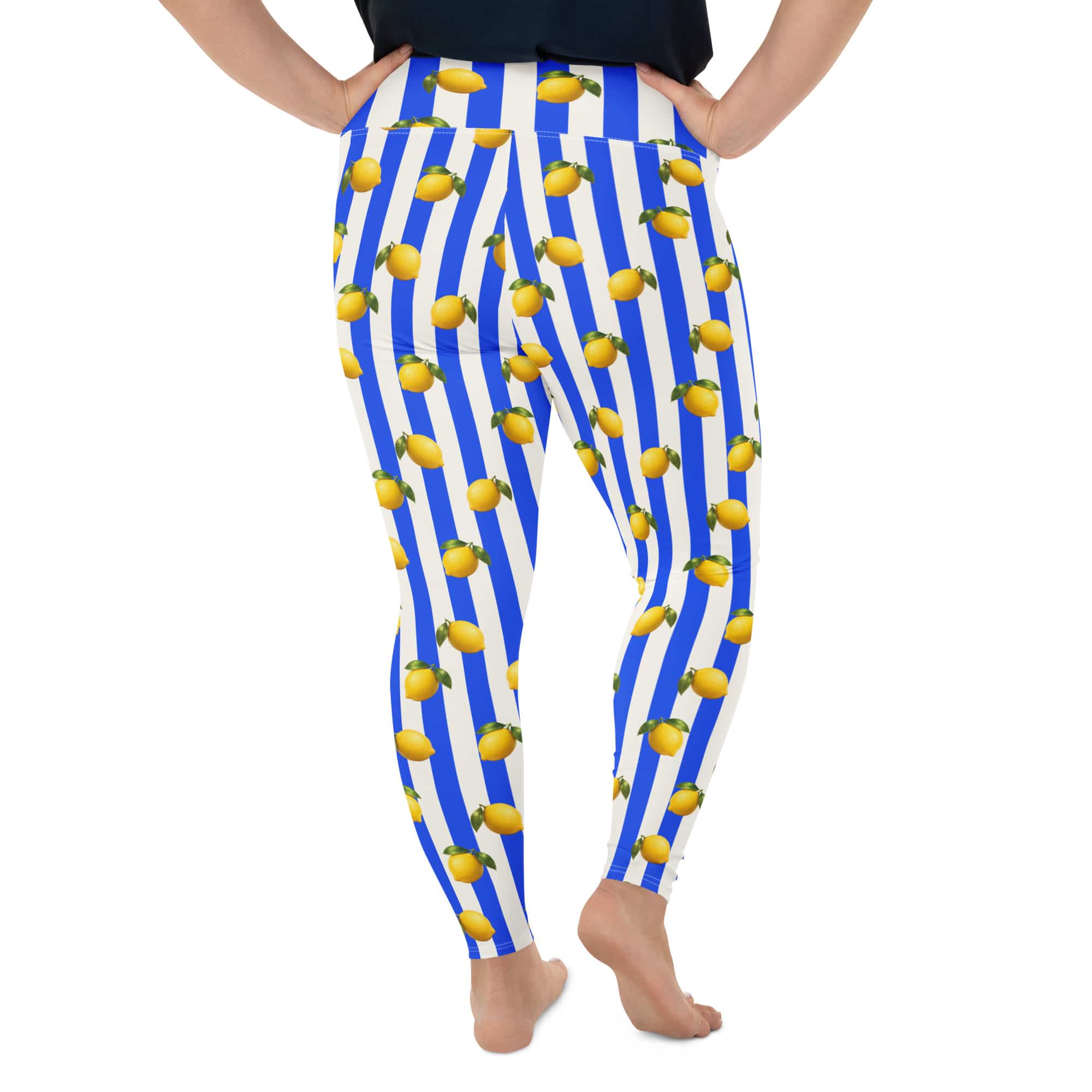 Amalfi Lemon Plus Size Leggings