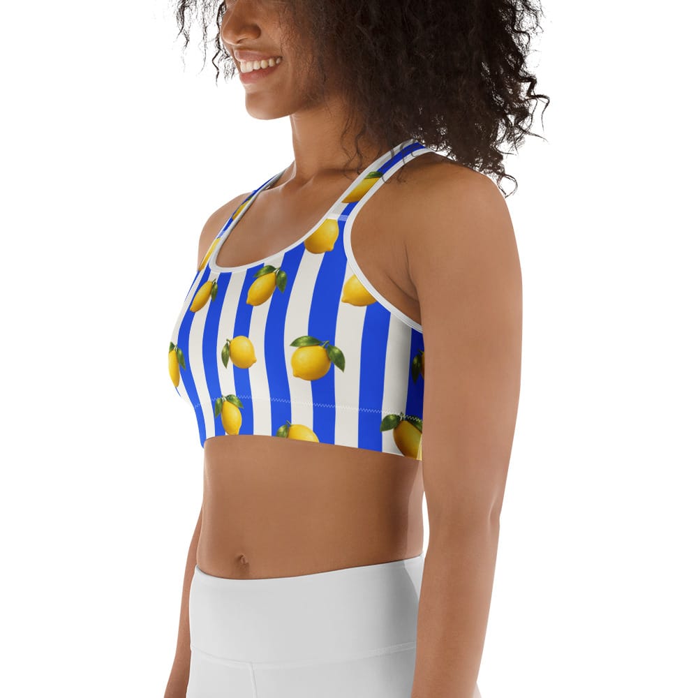 Amalfi Lemon Sports Bra