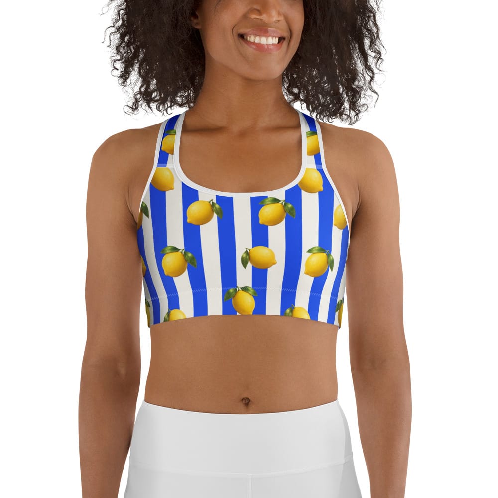 Amalfi Lemon Sports Bra