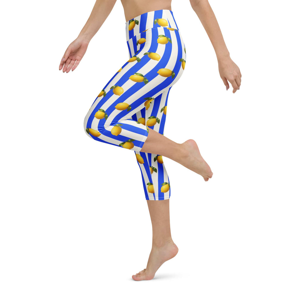 Amalfi Lemon Yoga Capris