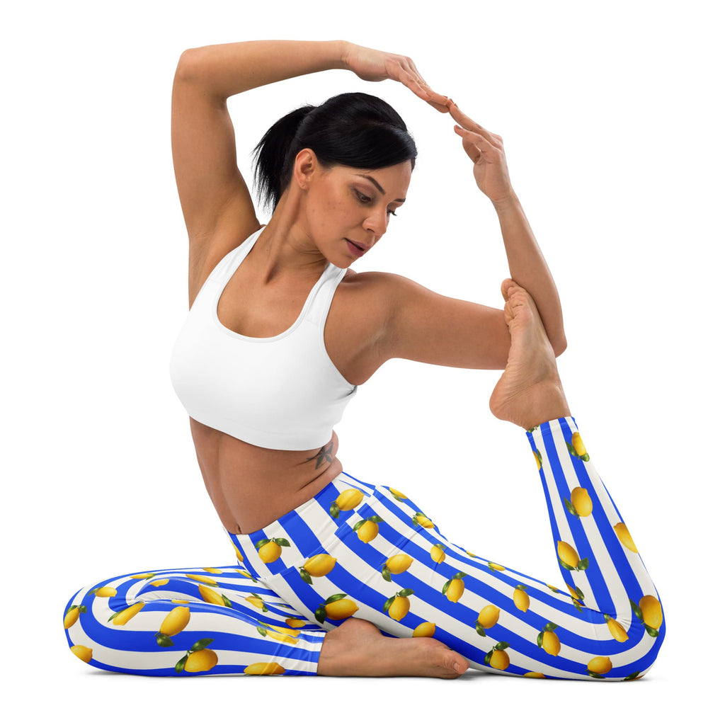 Amalfi Lemon Yoga Leggings