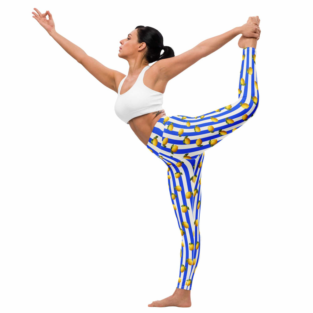 Amalfi Lemon Yoga Leggings