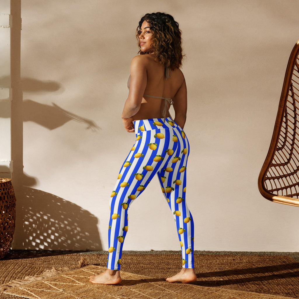 Amalfi Lemon Yoga Leggings