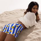 Amalfi Lemon Yoga Shorts