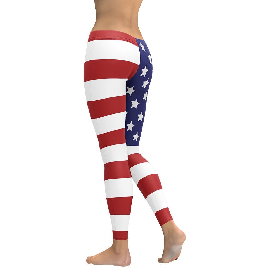 American Flag Leggings