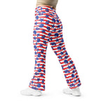 American Football Pattern Flare Leggings