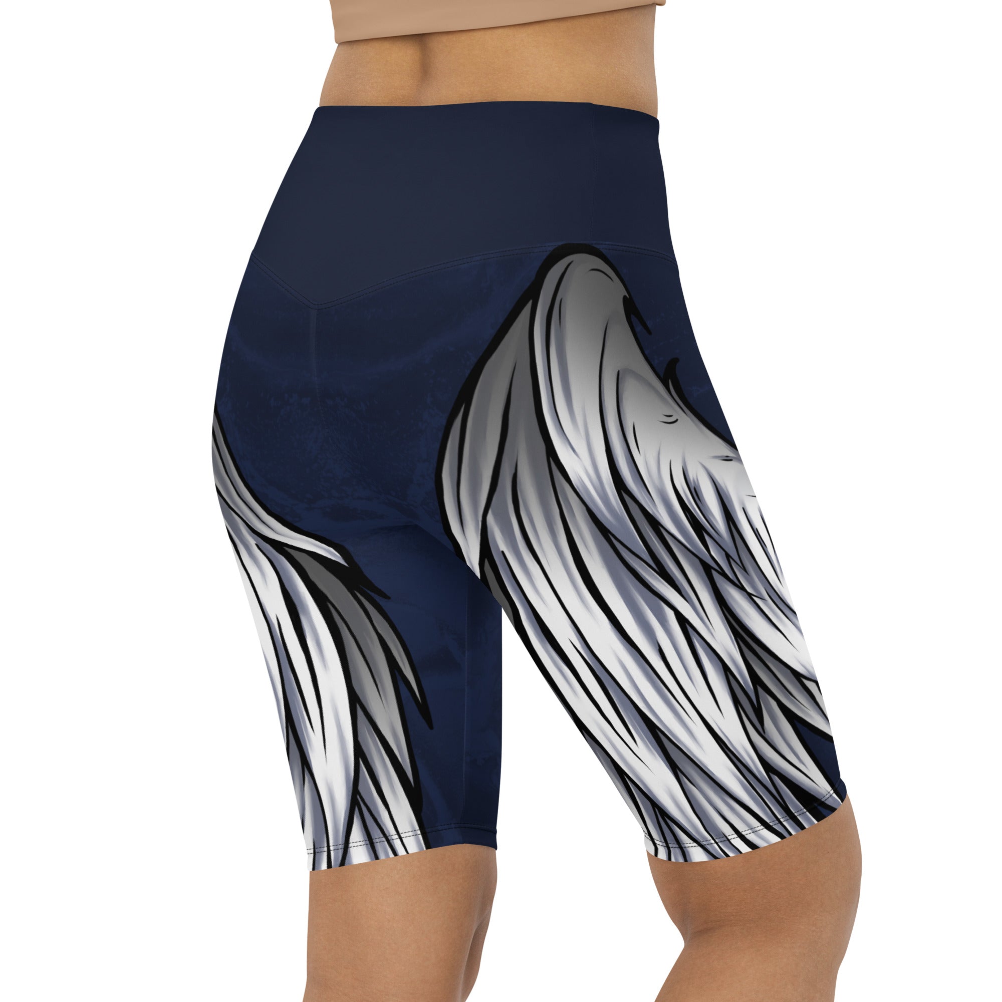 Angel Wings Biker Shorts
