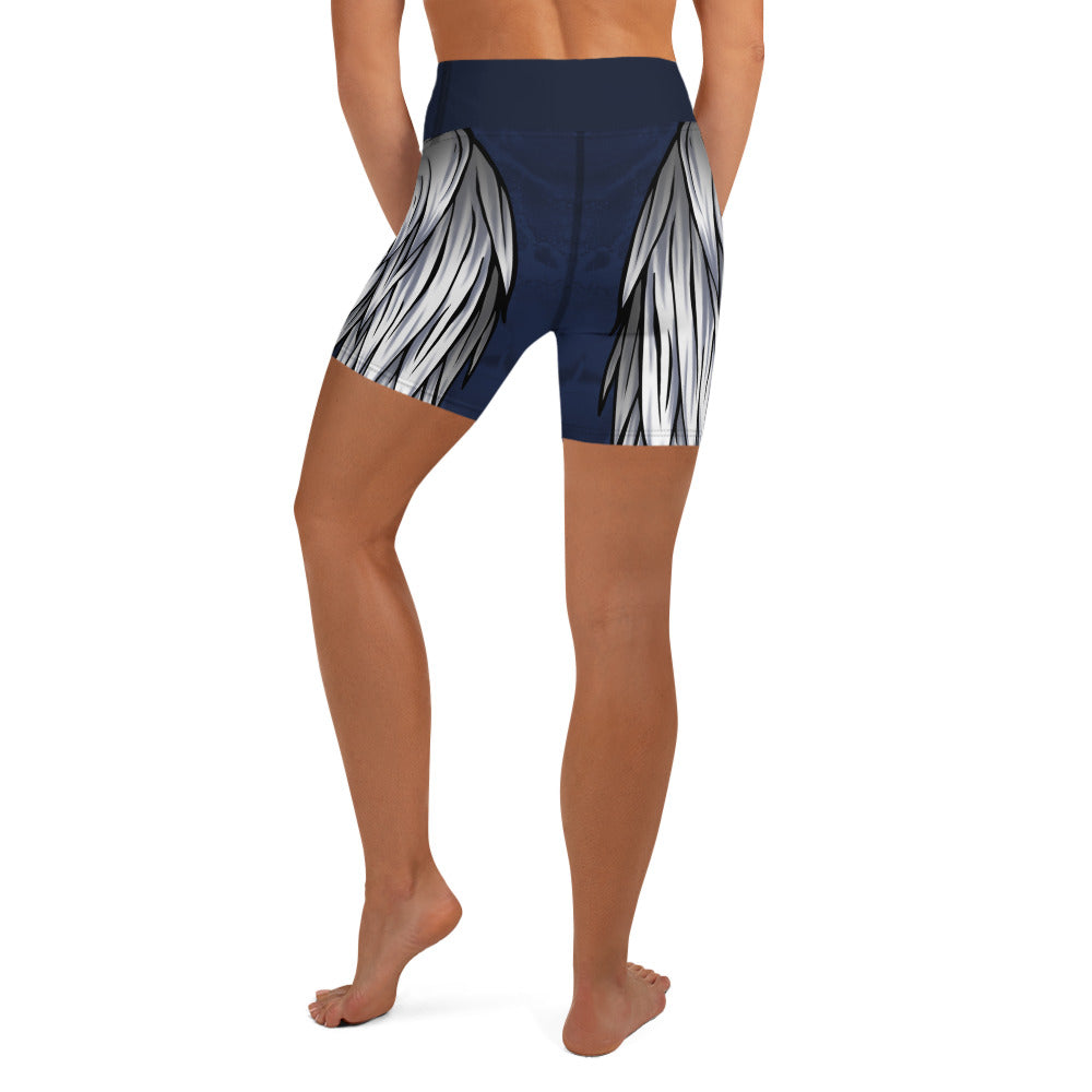 Angel Wings Yoga Shorts