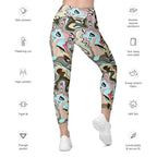 Aqua Marble Leggings With Pockets