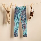 Aqua Paisley Kid's Leggings