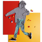 Aqua Paisley Kid's Leggings