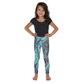 Aqua Paisley Kid's Leggings