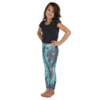 Aqua Paisley Kid's Leggings