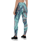 Aqua Paisley Leggings