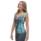 Aqua Paisley Tank Top