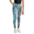 Aqua Paisley Youth Leggings