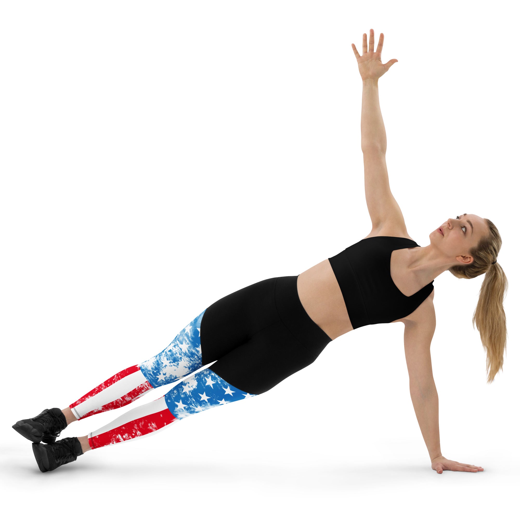 Artsy American Flag Compression Leggings