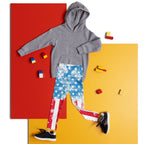Artsy American Flag Kid's Leggings