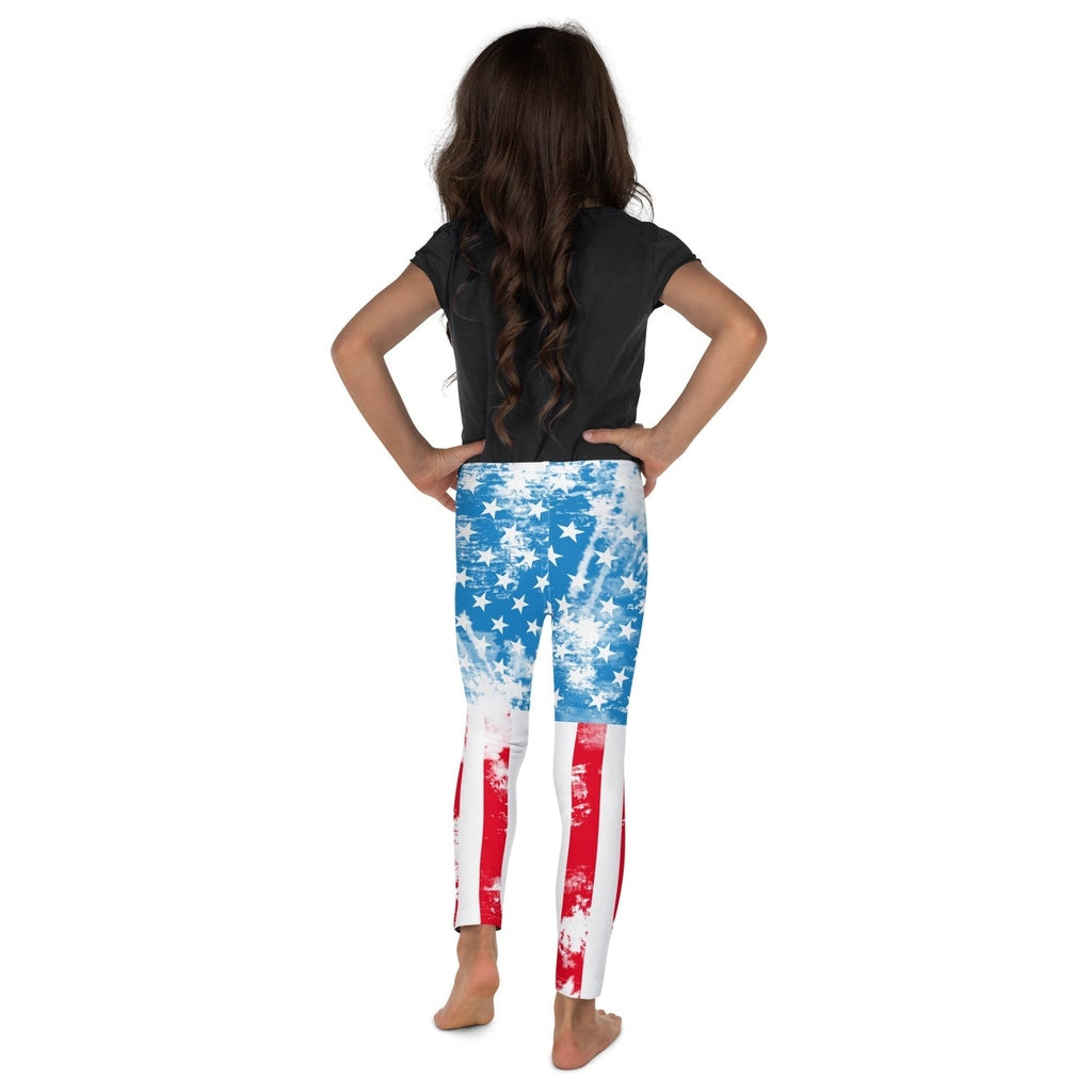 Artsy American Flag Kid's Leggings