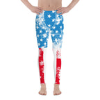 Artsy American Flag Men's Leggings