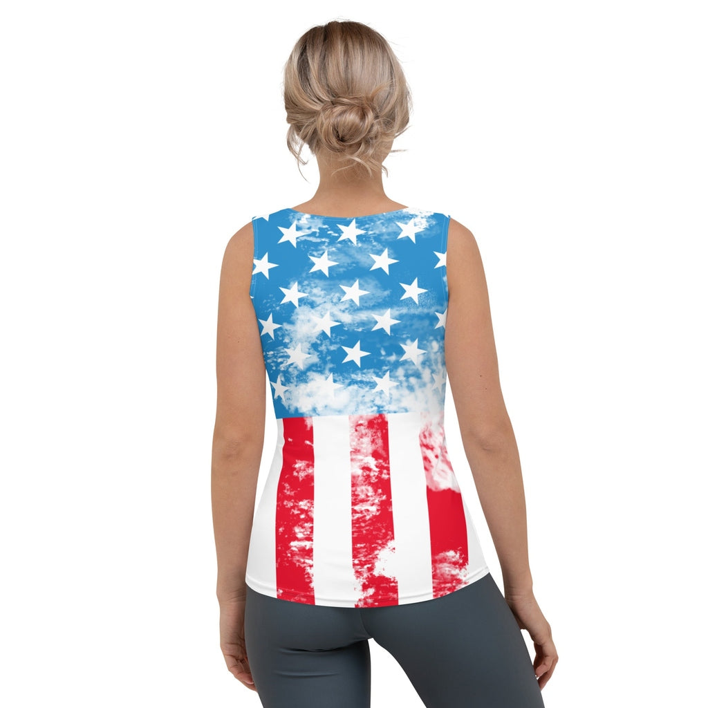 Artsy American Flag Tank Top