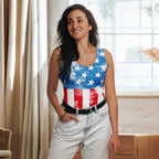 Artsy American Flag Tank Top