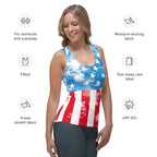 Artsy American Flag Tank Top