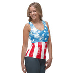 Artsy American Flag Tank Top