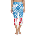 Artsy American Flag Yoga Capri