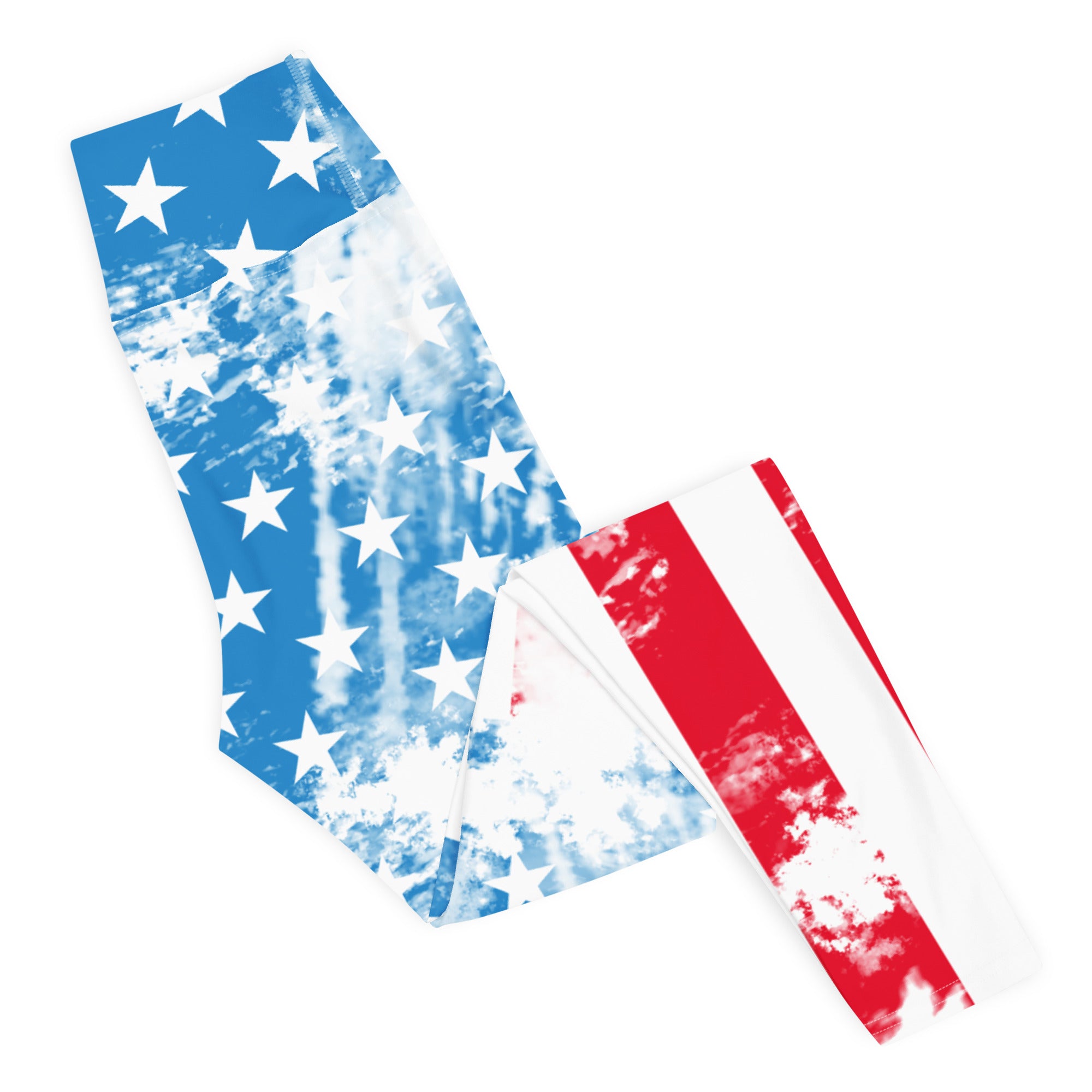 Artsy American Flag Yoga Leggings