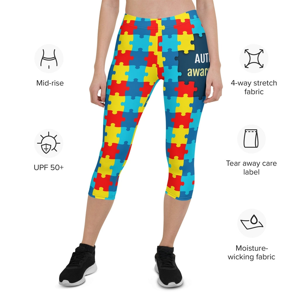 Autism Awareness Capris