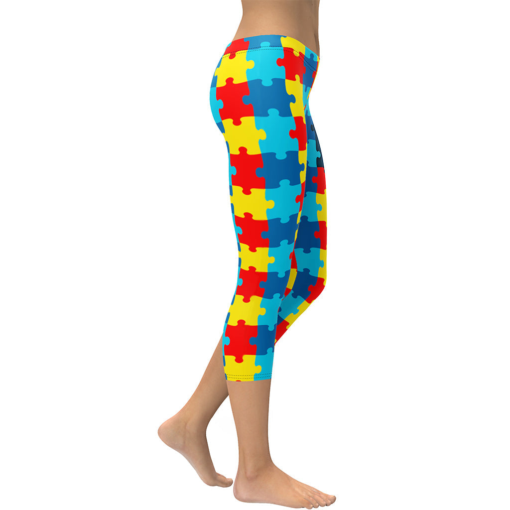 Autism Awareness Capris