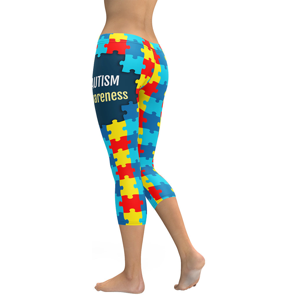 Autism Awareness Capris