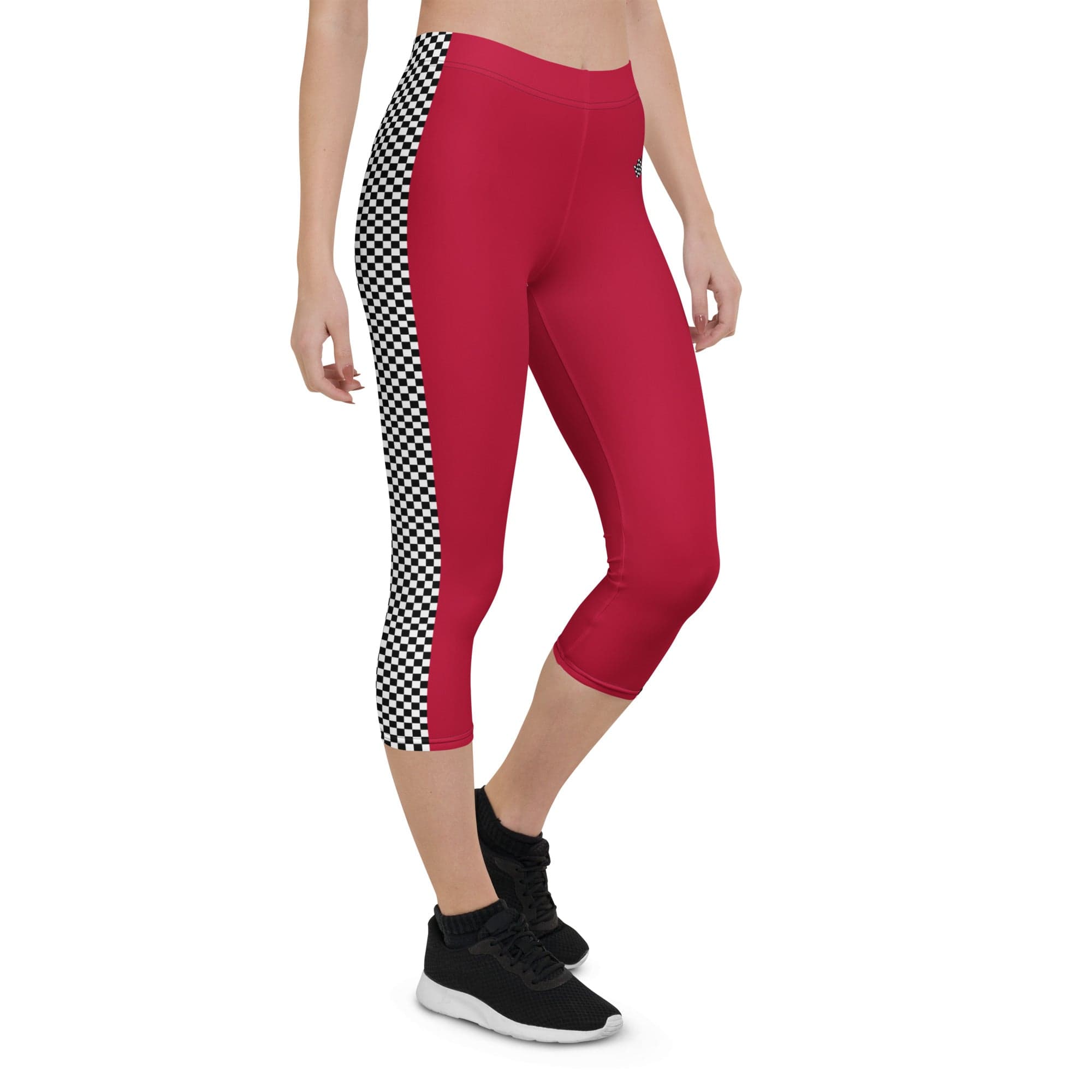 Auto Racing Checkered Capris