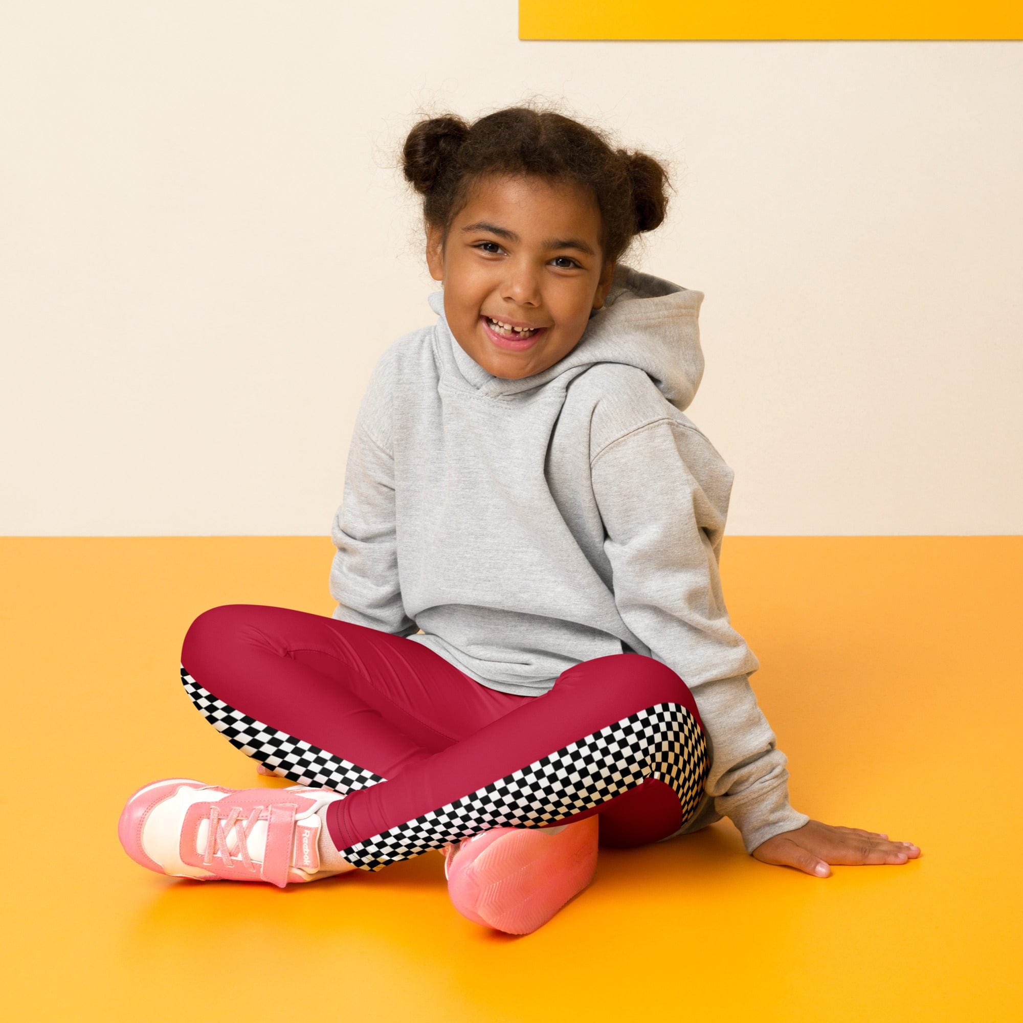 Auto Racing Checkered Kid's Leggings