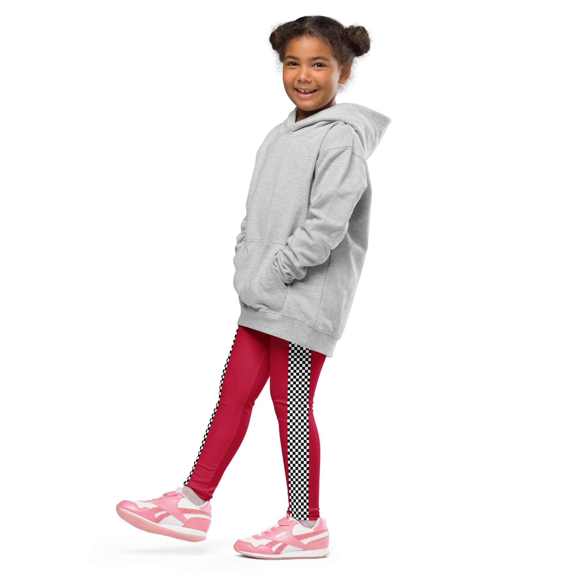 Auto Racing Checkered Kid's Leggings
