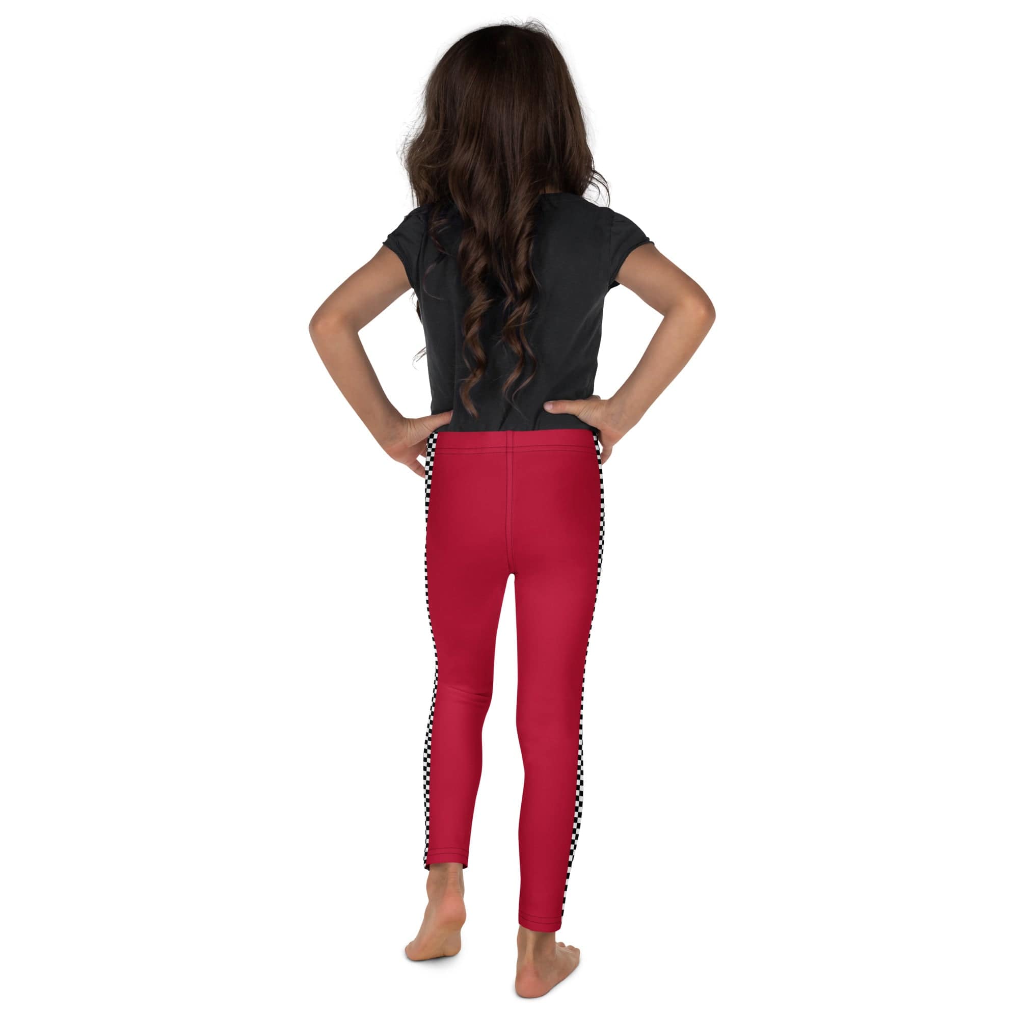 Auto Racing Checkered Kid's Leggings