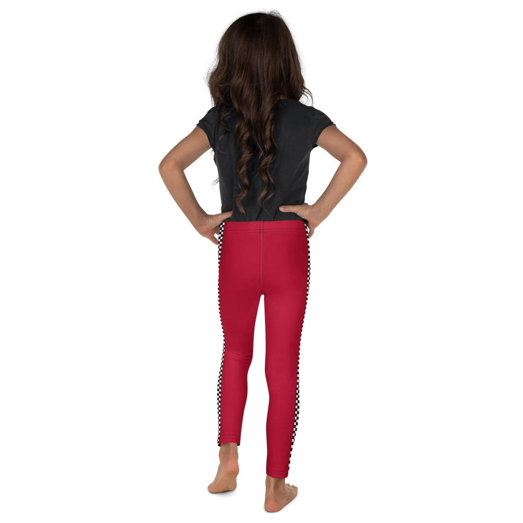 Auto Racing Checkered Kid's Leggings