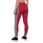Auto Racing Checkered Leggings