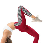 Auto Racing Checkered Leggings