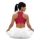 Auto Racing Checkered Sports Bra