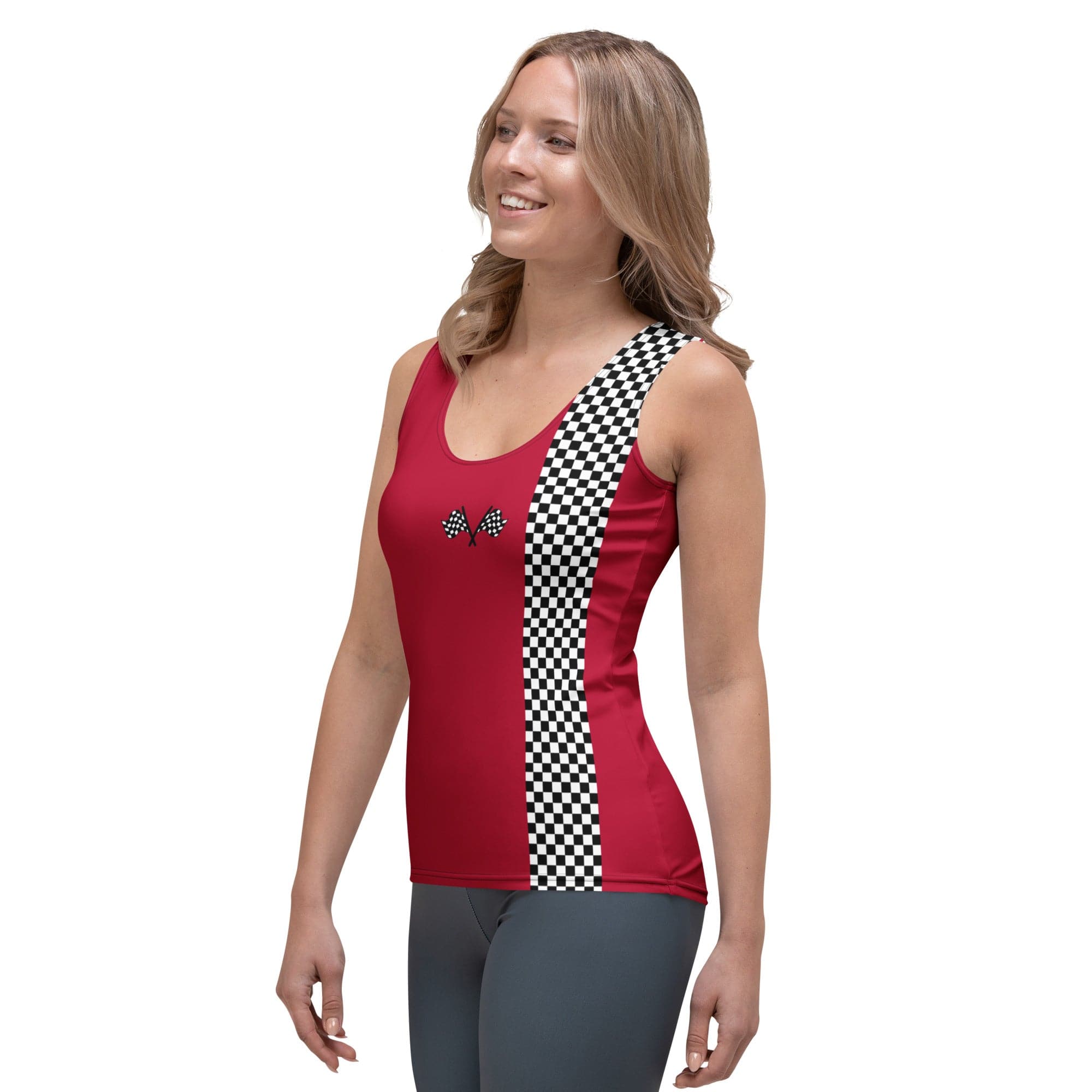 Auto Racing Checkered Tank Top