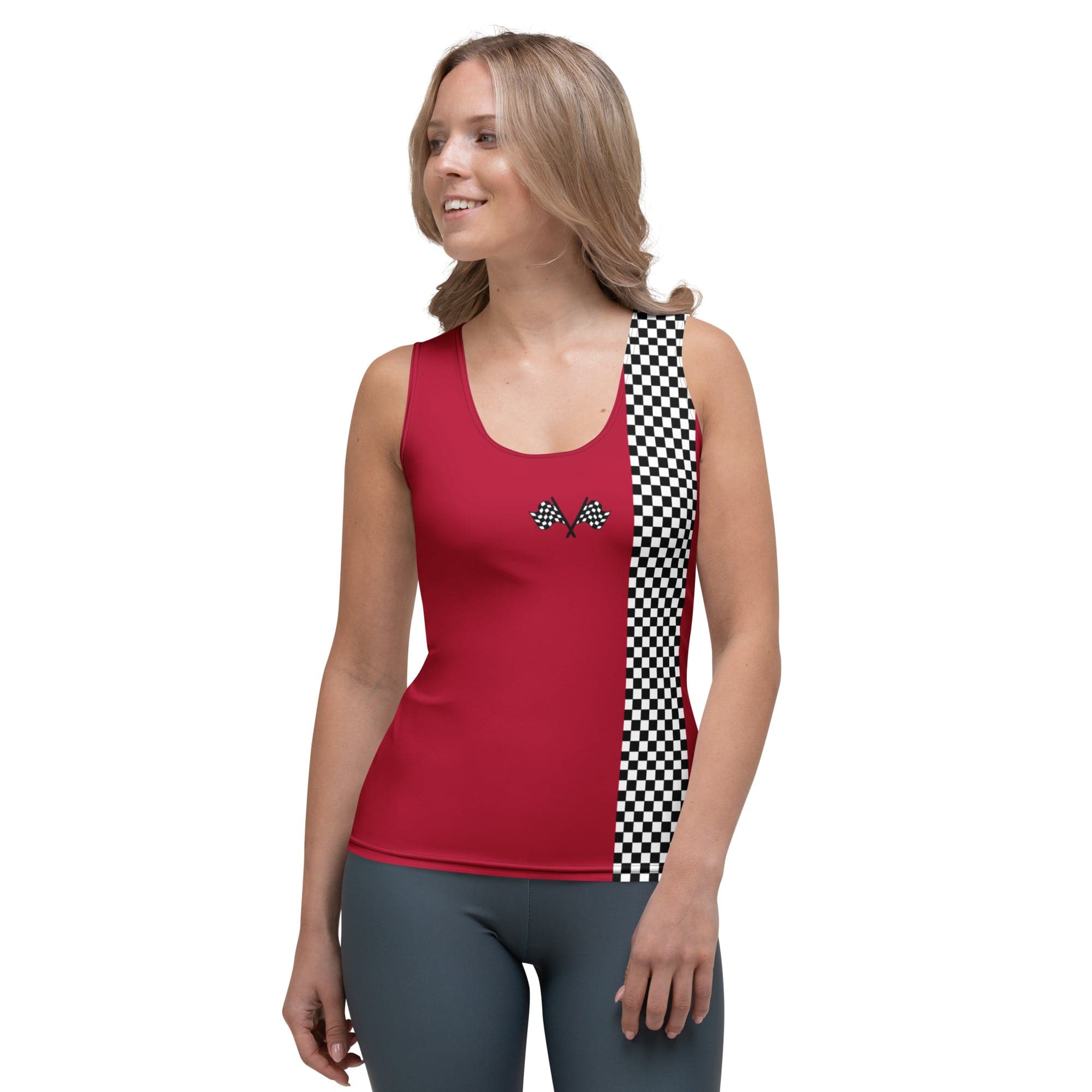 Auto Racing Checkered Tank Top