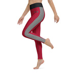 Auto Racing Checkered Yoga Leggings