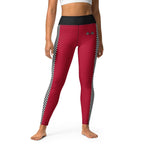 Auto Racing Checkered Yoga Leggings