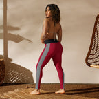 Auto Racing Checkered Yoga Leggings