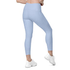 Baby Blue Leggings With Pockets