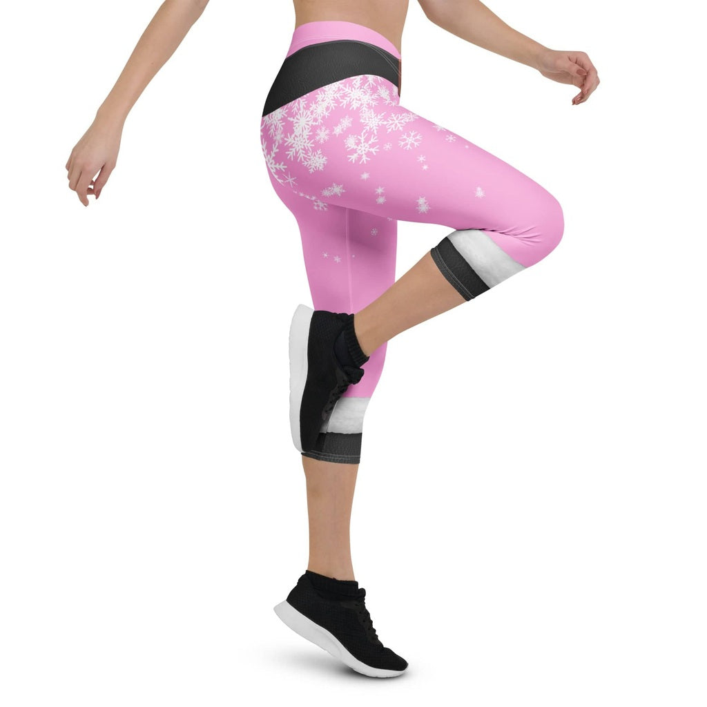 Baby Pink Santa Capris