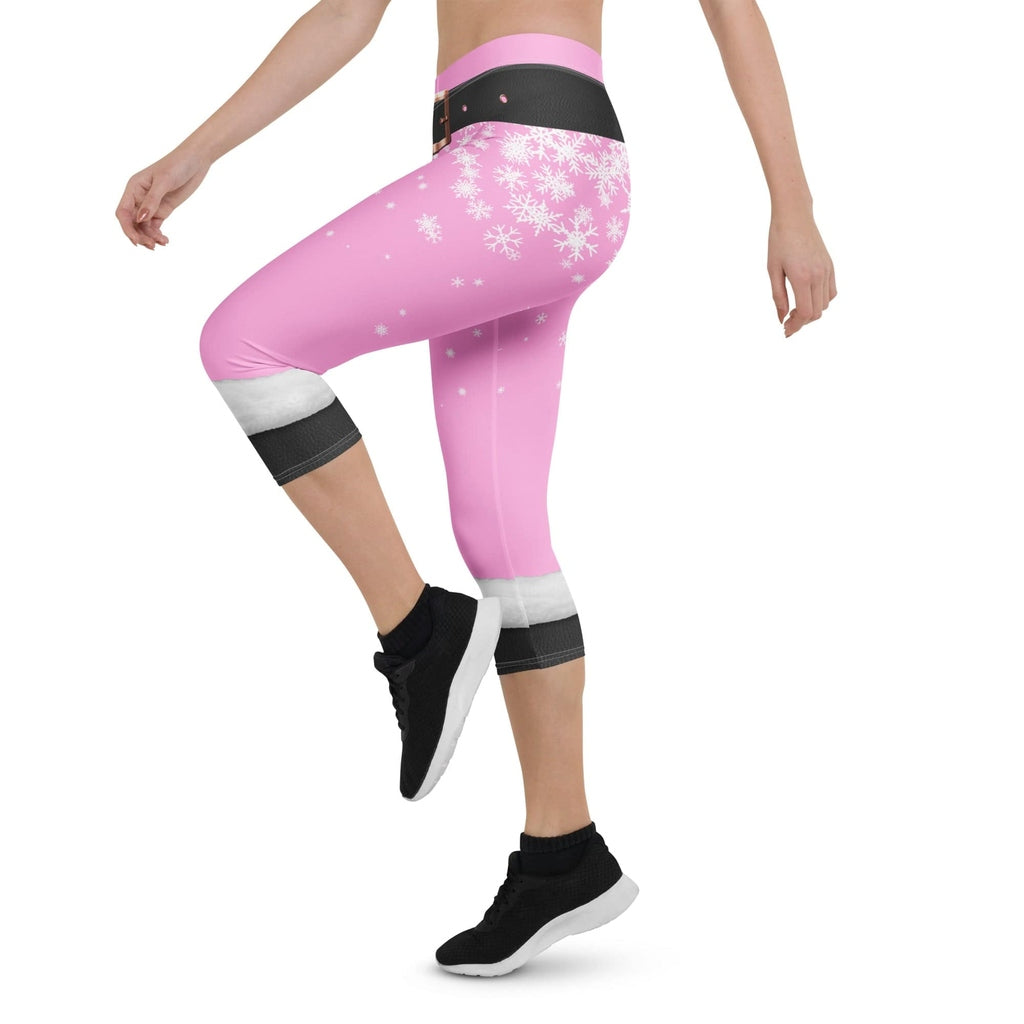 Baby Pink Santa Capris